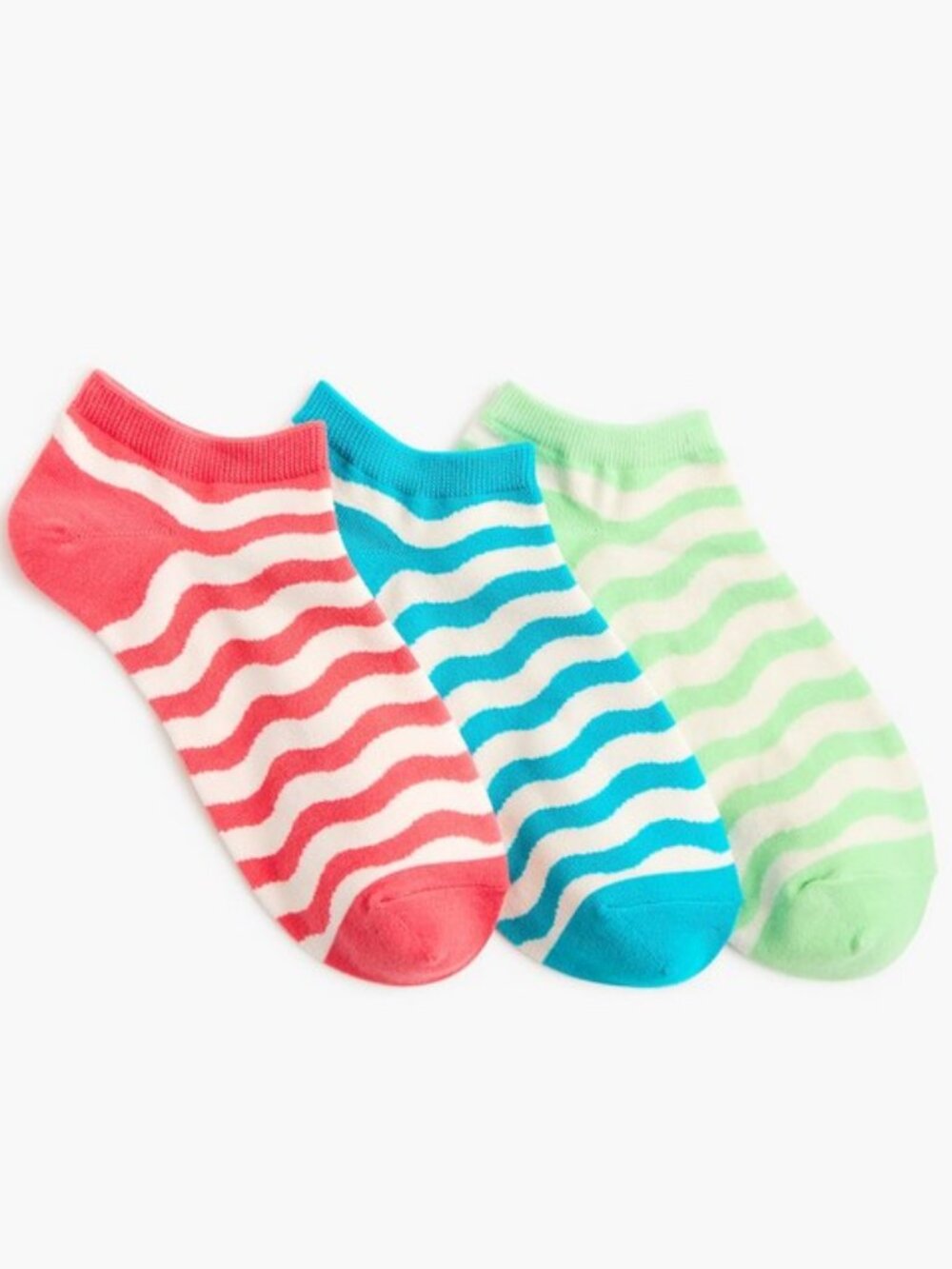 J. Crew Striped ankle socks three-pack